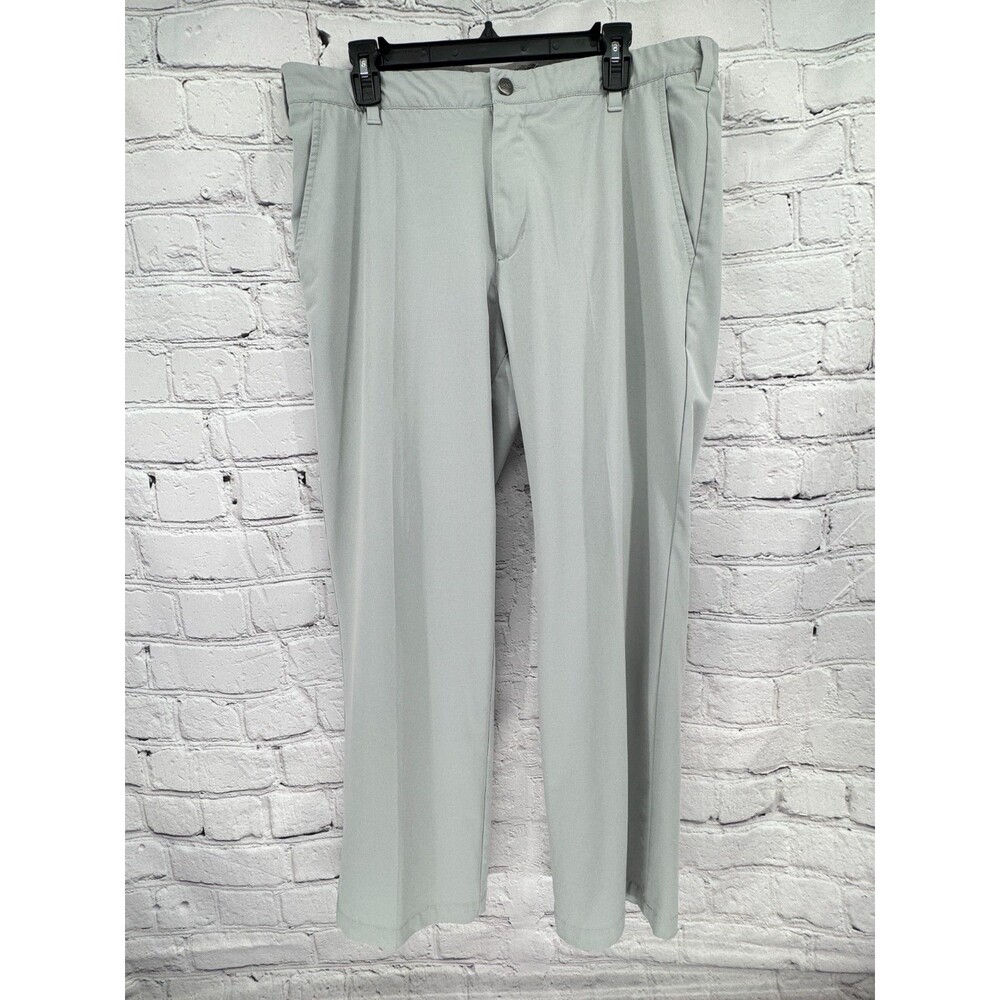 Adidas Pants Men's 36 x 30 Light Gray Performance Golf Lightweight Comfort